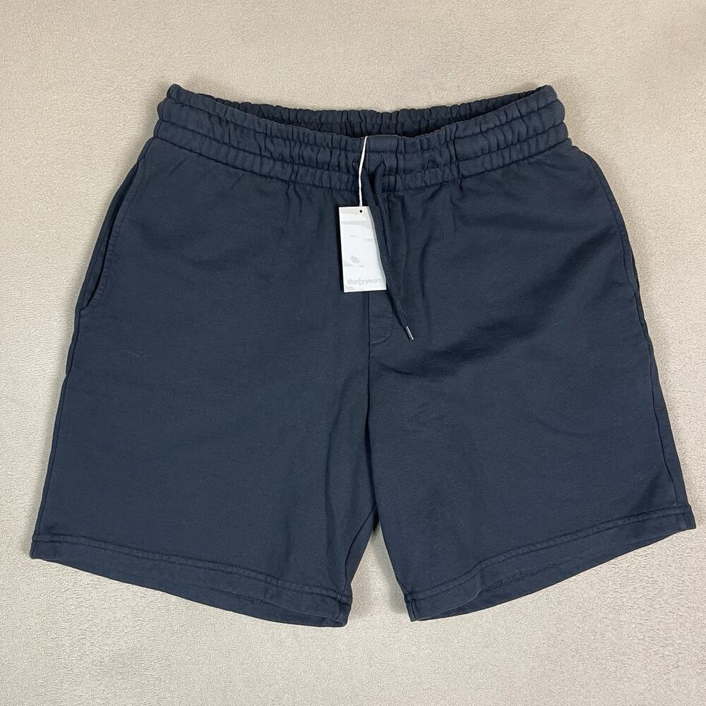 thirty years Shorts Mens XL Black Athletic Fleece Elastic Waist Relaxed‎ Sweat